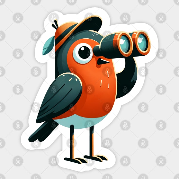 Bird Watching Bird Sticker by ninistreasuretrove